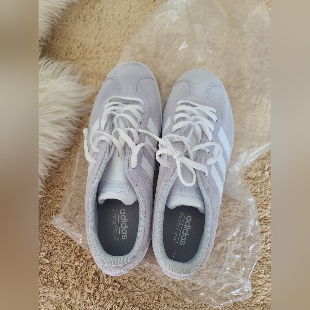 Adidas Suede Shoe - Gray, size 9